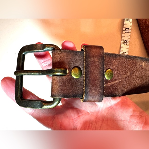 J crew leather vintage brown belt - Picture 10 of 16